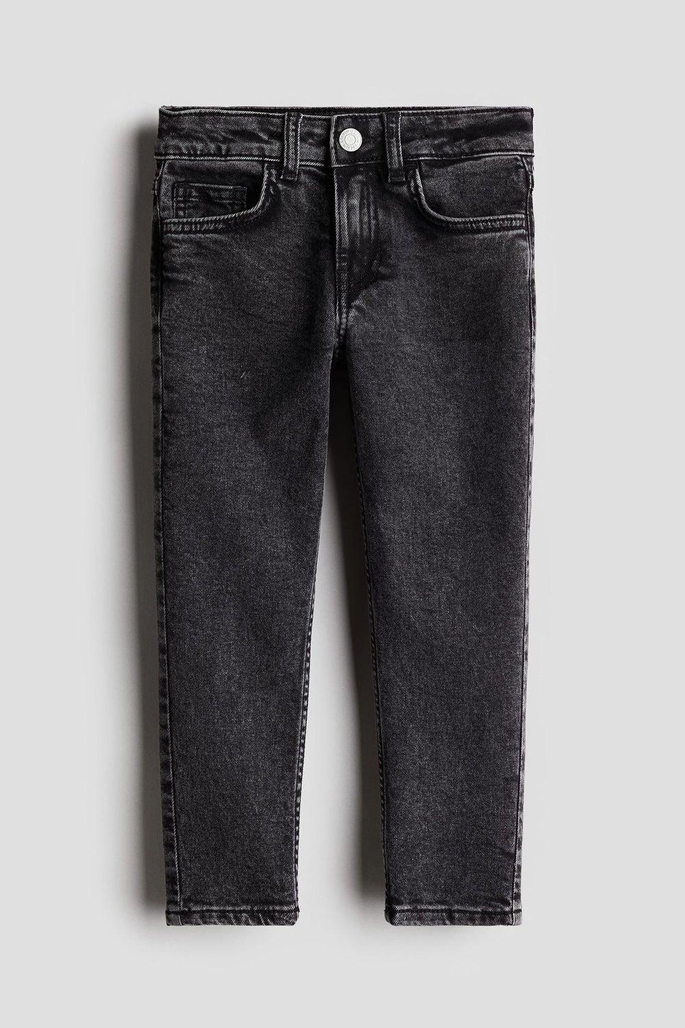 Relaxed Tapered Fit Jeans – Dark Wash Denim - Image 1
