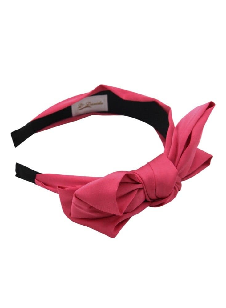 D' Daniela Angelika Bow Headband Dark Pink - Image 1