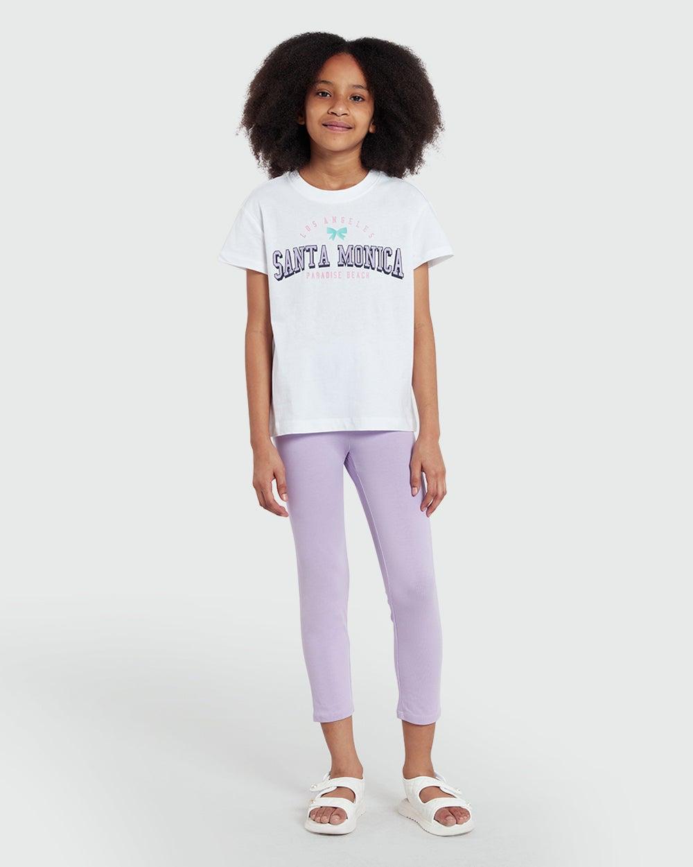 Lilac Breeze Cropped Leggings By OVS - Image 1