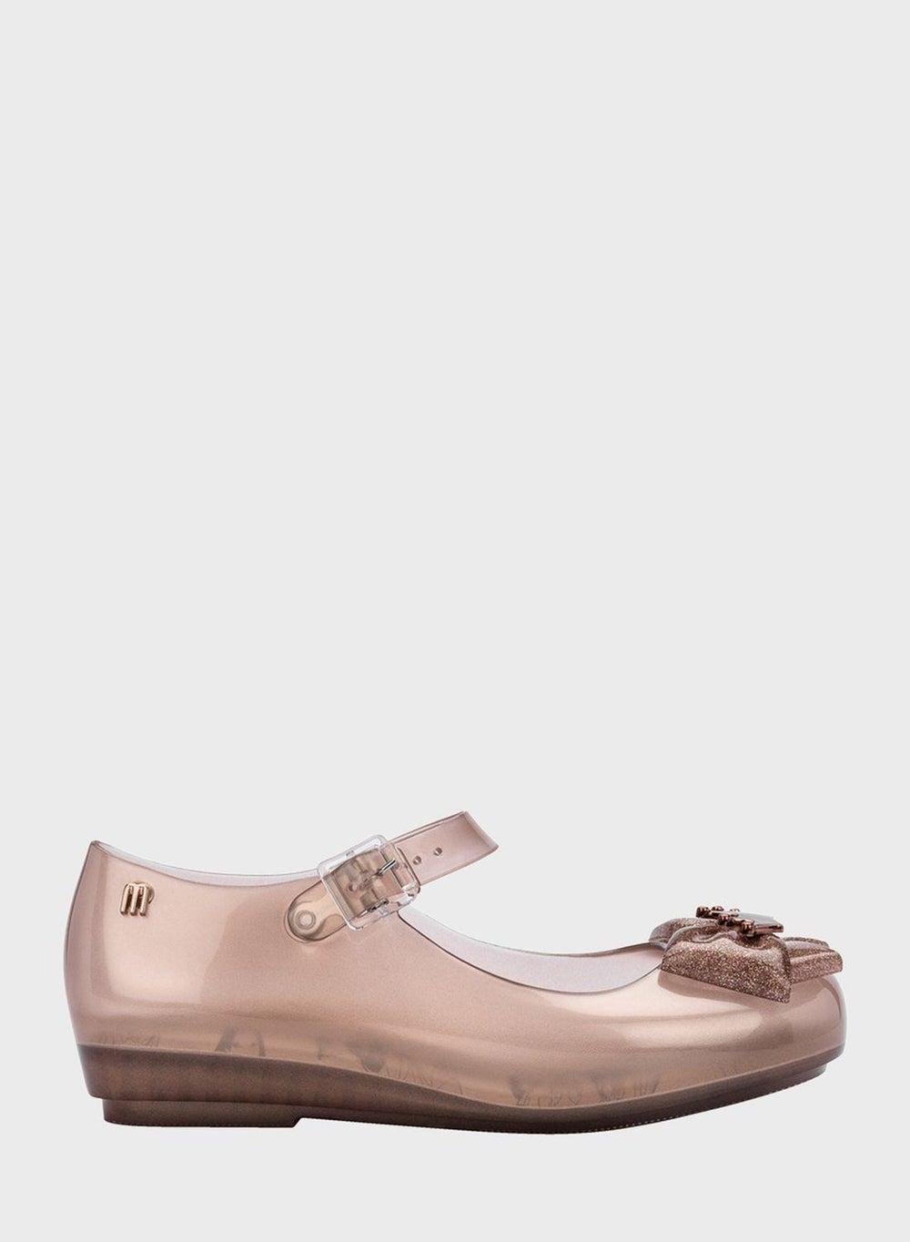 Girls Bow Detail Clear Strap Sandals - Image 1