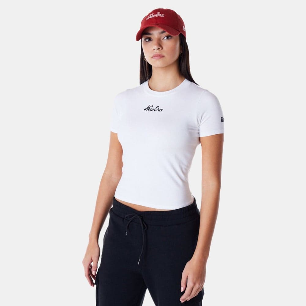 New Era Women’s Cropped Sportswear T-Shirt White - Image 1