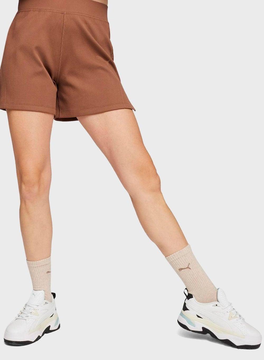 PUMA x X-GIRL Muted Motion Flared Shorts - Image 1
