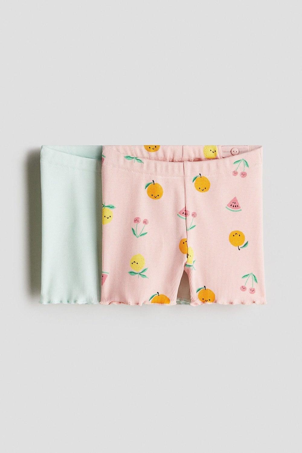 2-Pack Ribbed Cotton Cycling Shorts - Image 1