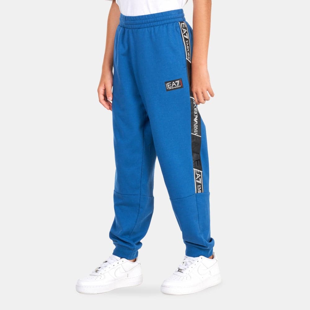 Kids' Taper Joggers EA7 Graphic Tape Blue - Image 1