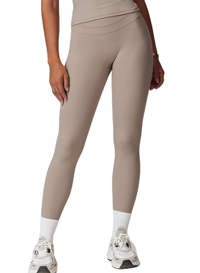 High Waist Contour Yoga Leggings – Tummy Control Fit - Image 1