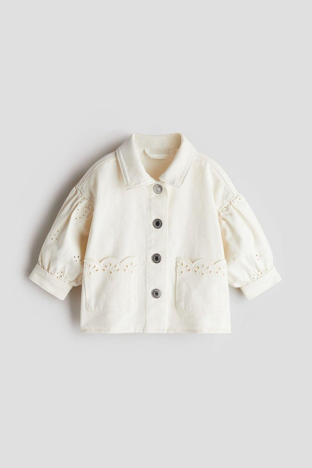 Broderie Anglaise Cotton Overshirt - Image 1