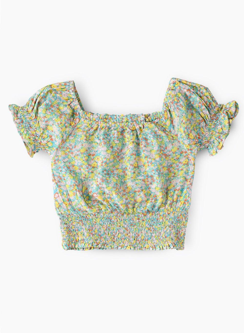 Aop Woven Top Chwttdg Sp301 Blue - Image 1