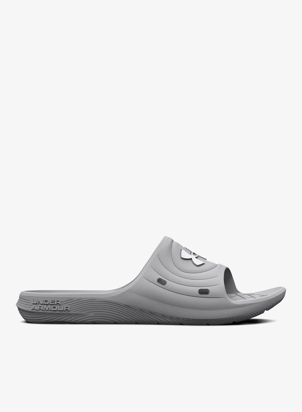 UA Locker IV Women’s Quick-Dry Slides Grey - Image 1