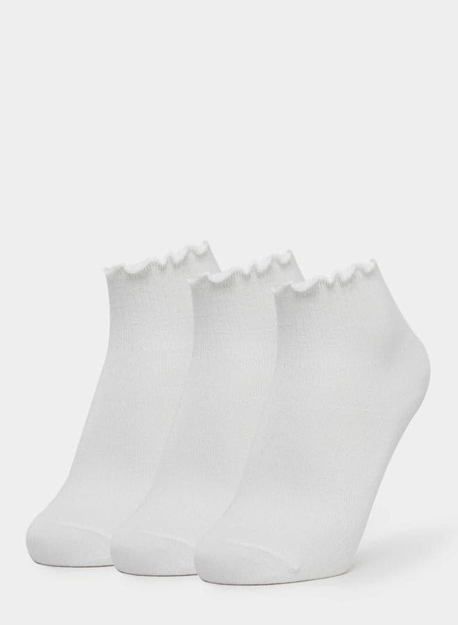 Styli Set of 3 Solid Crew Socks - Image 1