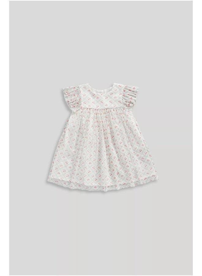 Cherry Ruffle Fit & Flare Dress Ll823 - Image 1