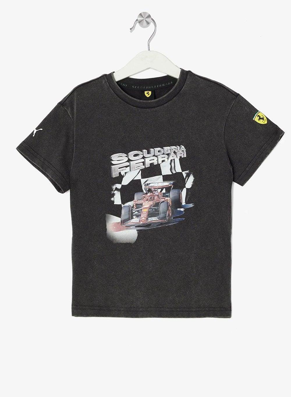 PUMA Ferrari Kids Car Graphic T-Shirt 63280301 - Image 1