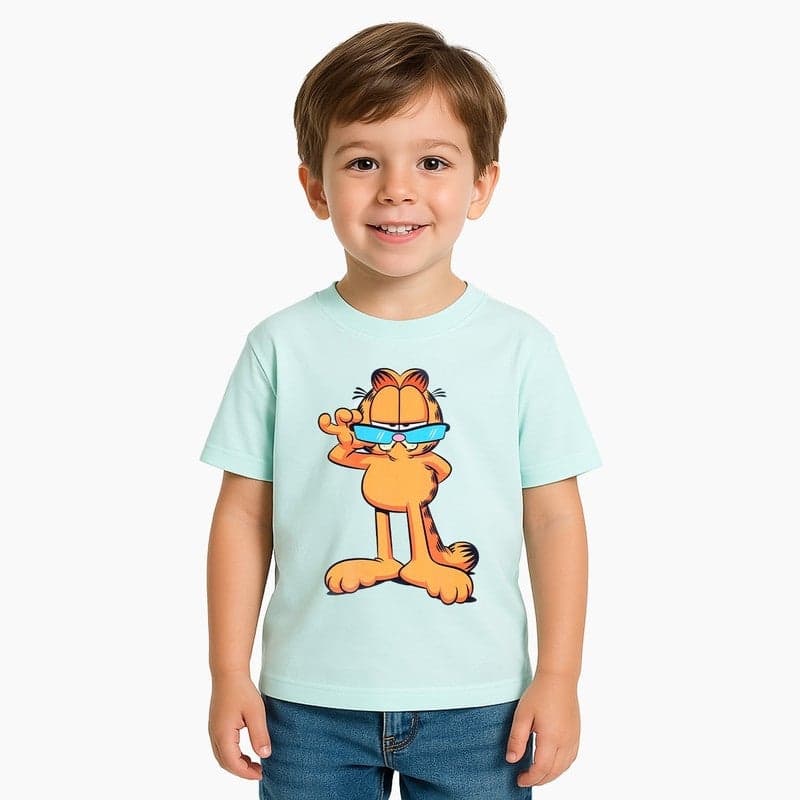 Nickelodeon Garfield Kids Boys Short Sleeve T-Shirt - Image 1