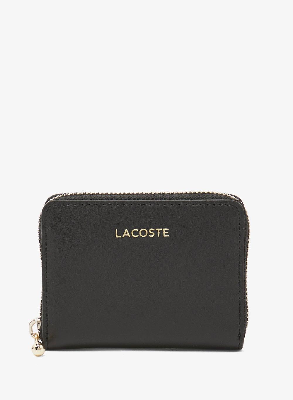 Lacoste NF5178AU Noir Leather Coin Purse - Image 1
