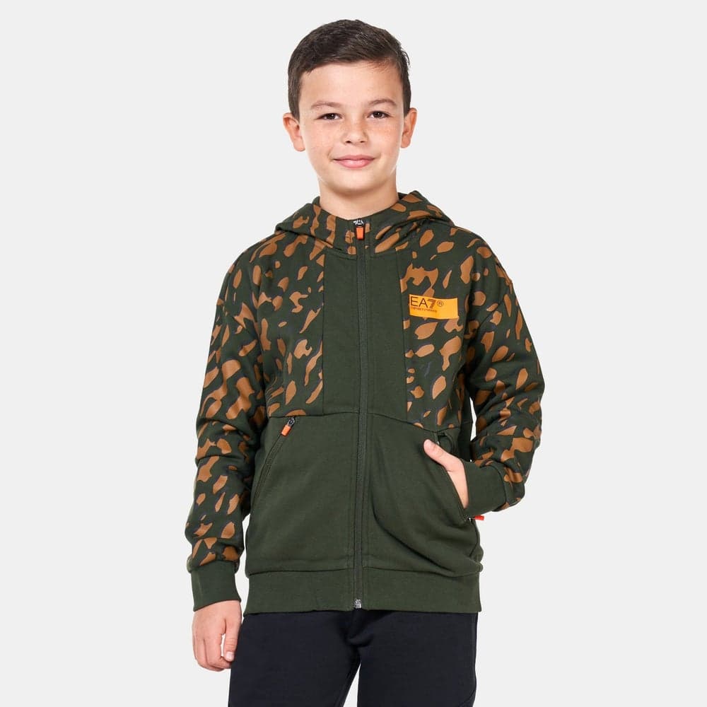 EA7 Kids' Graphic Series Full-Zip Hoodie - Image 1