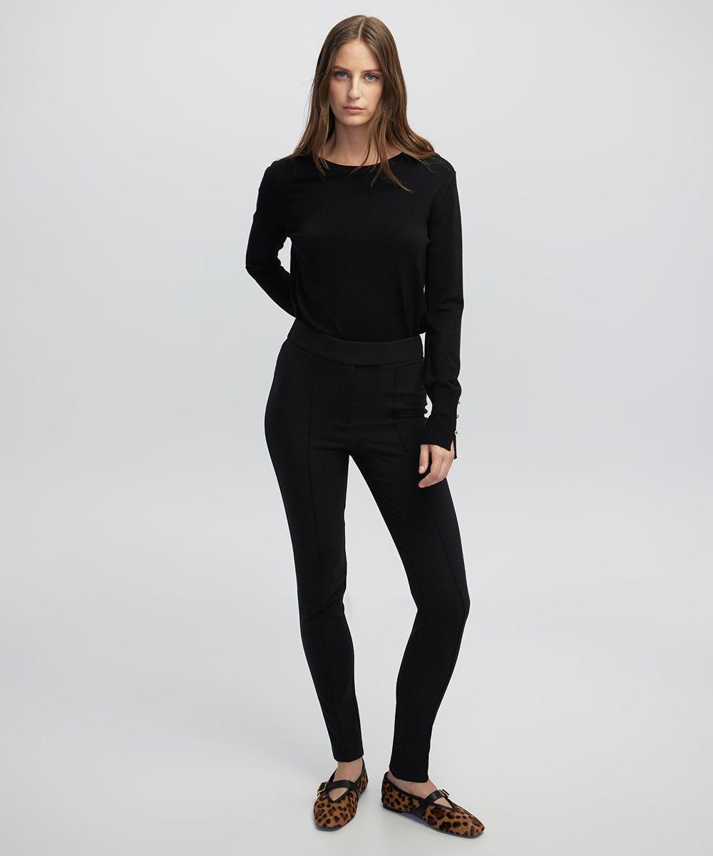 High-Rise Skinny Trousers in Natural Tone - Image 1