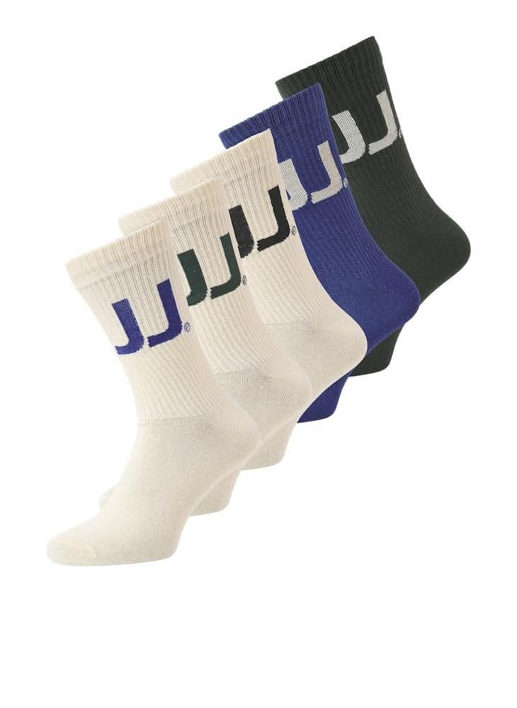 Kids 5 Pack Jackai Tennis Socks - Image 1