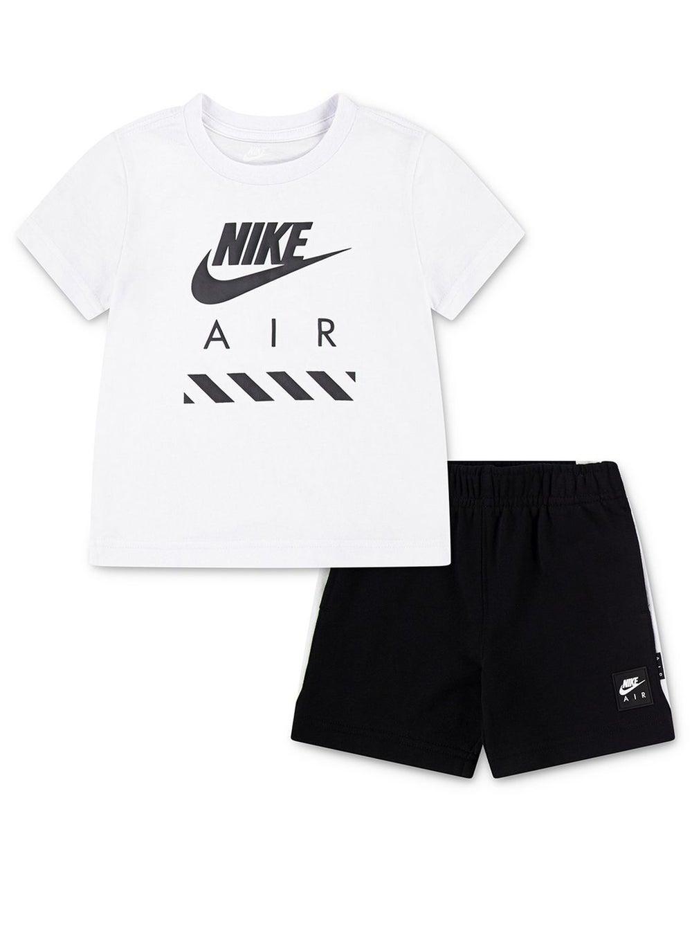 Kids NSW Air T-Shirt & Short Set Black - Image 1