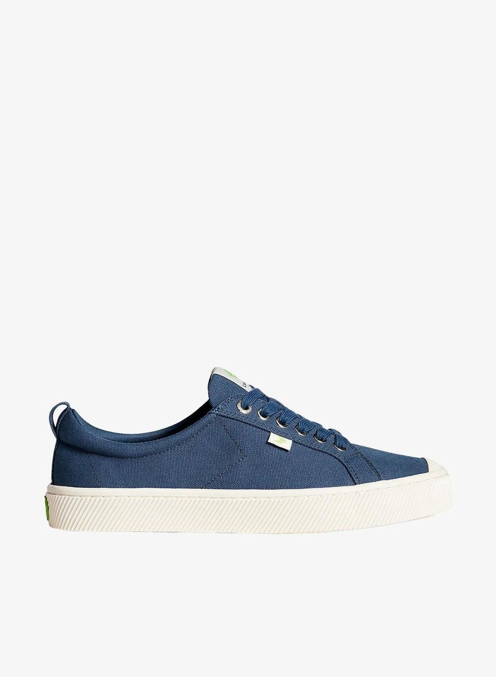 OCA Low Shadow Blue Canvas Sneakers - Image 1