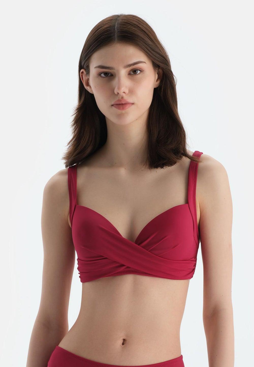 Bordeaux Padded Wired Bikini Top 25Sw82234St 310 - Image 1