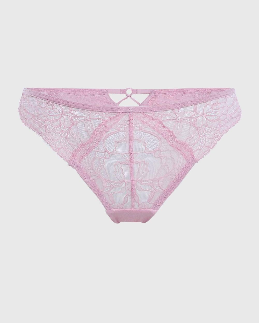 Isla & Evie Lace High-Leg Cheeky Panty - Image 1