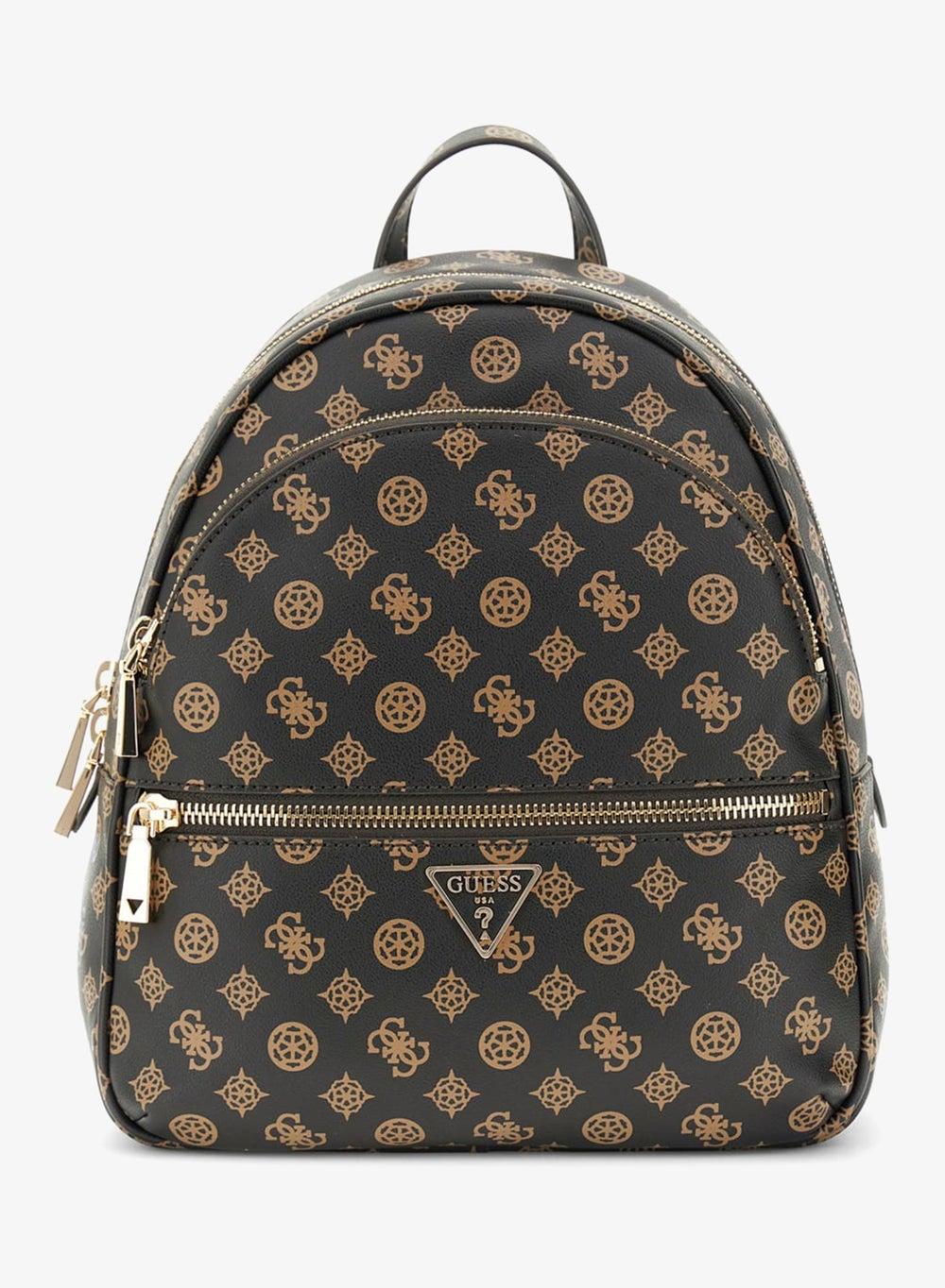 Guess Manhattan II Large Mocha Logo Backpack - Image 1