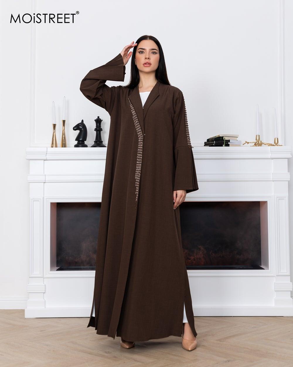 MOiSTREET Melange Embroidery Abaya UAE Edition - Image 1