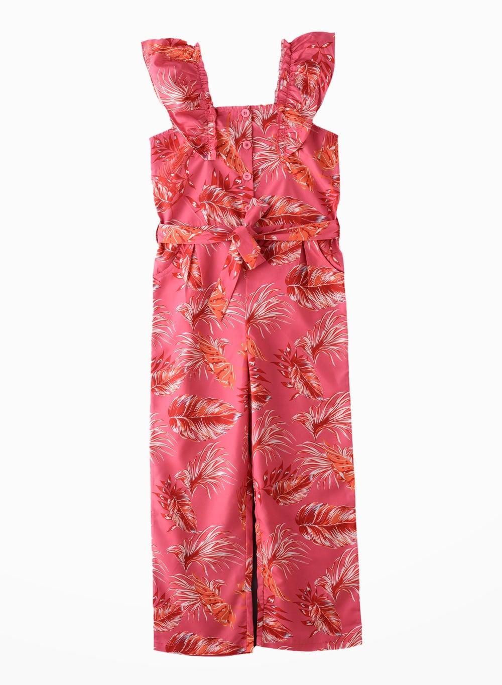 Tween Trendsetter Nn00928Drs Printed Summer Jumpsuit - Image 1