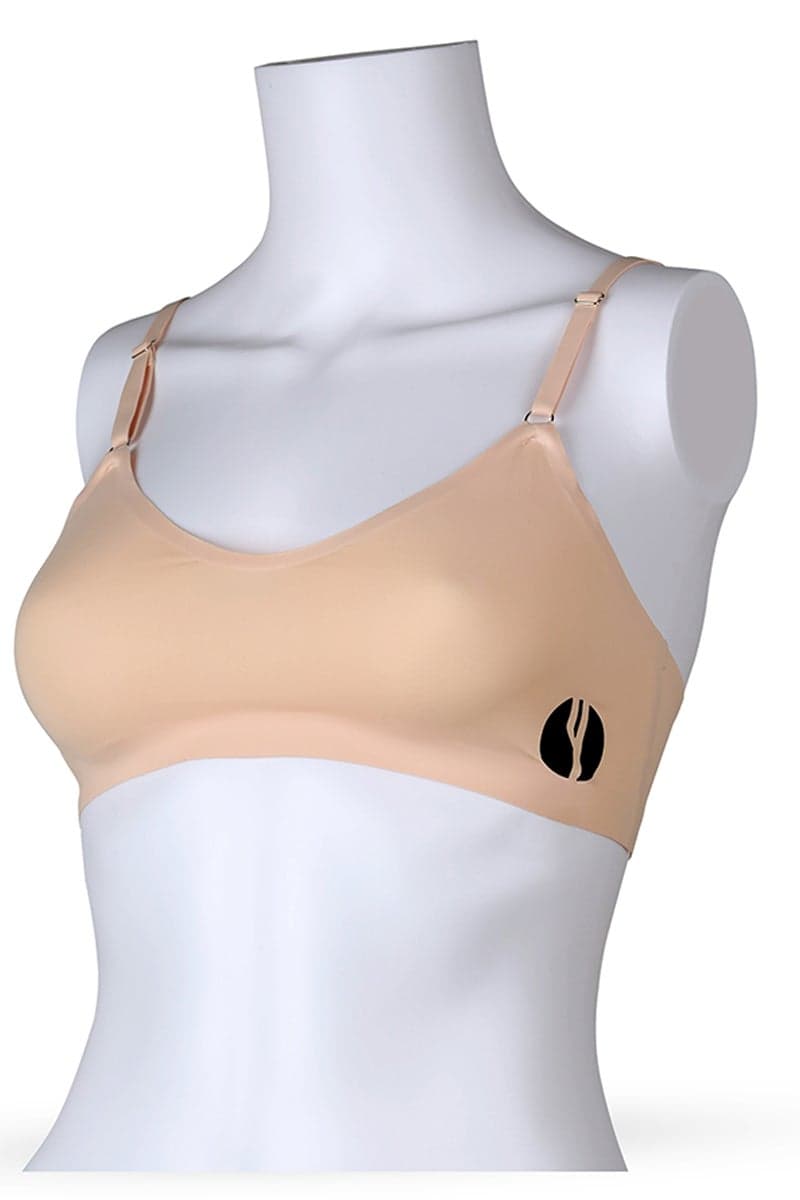 YesEco Nude Seamless Wireless Bra Eco Stretch Comfort - Image 1