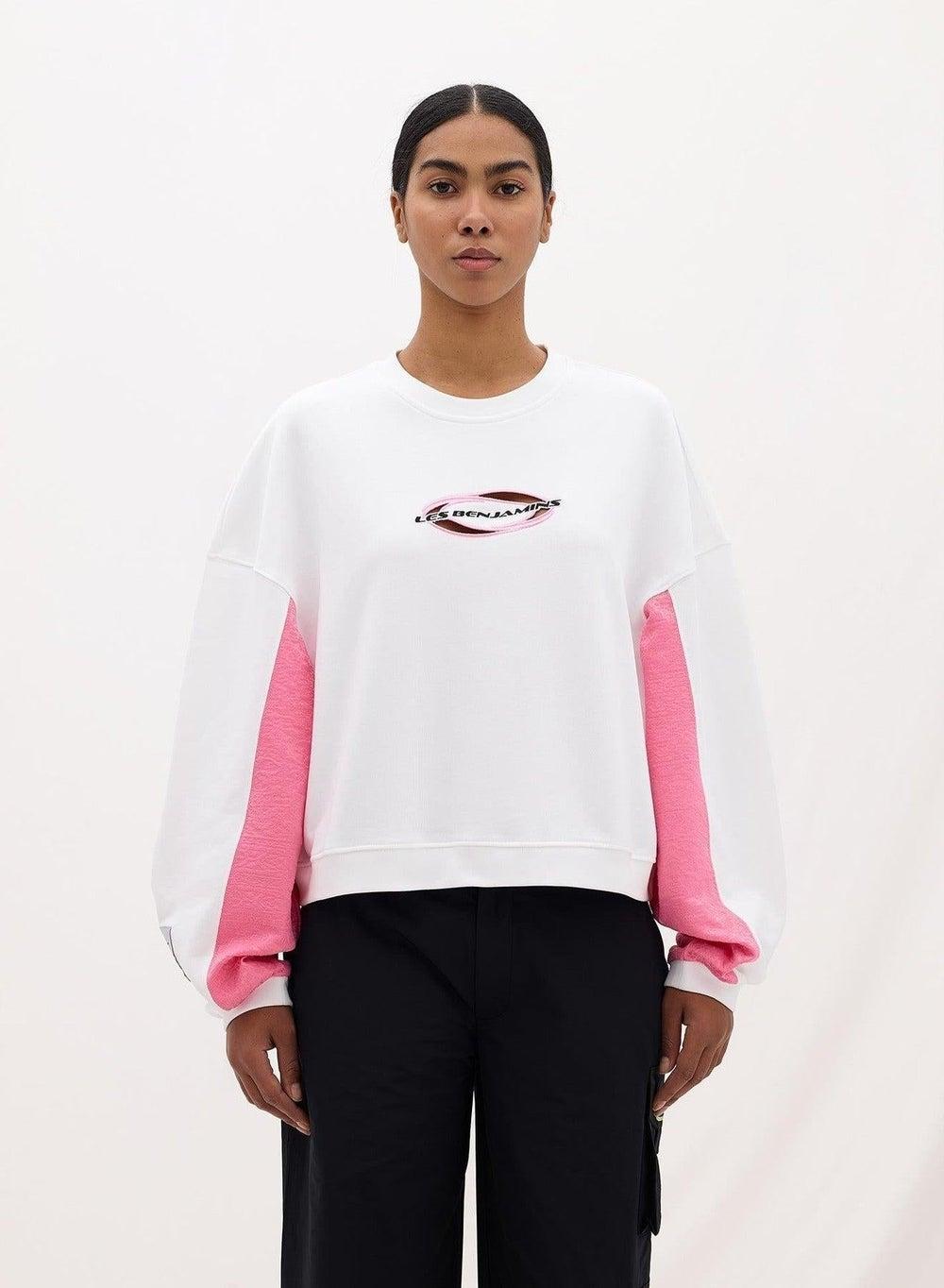 Regular Sweatshirt 004 White Cotton Crewneck - Image 1