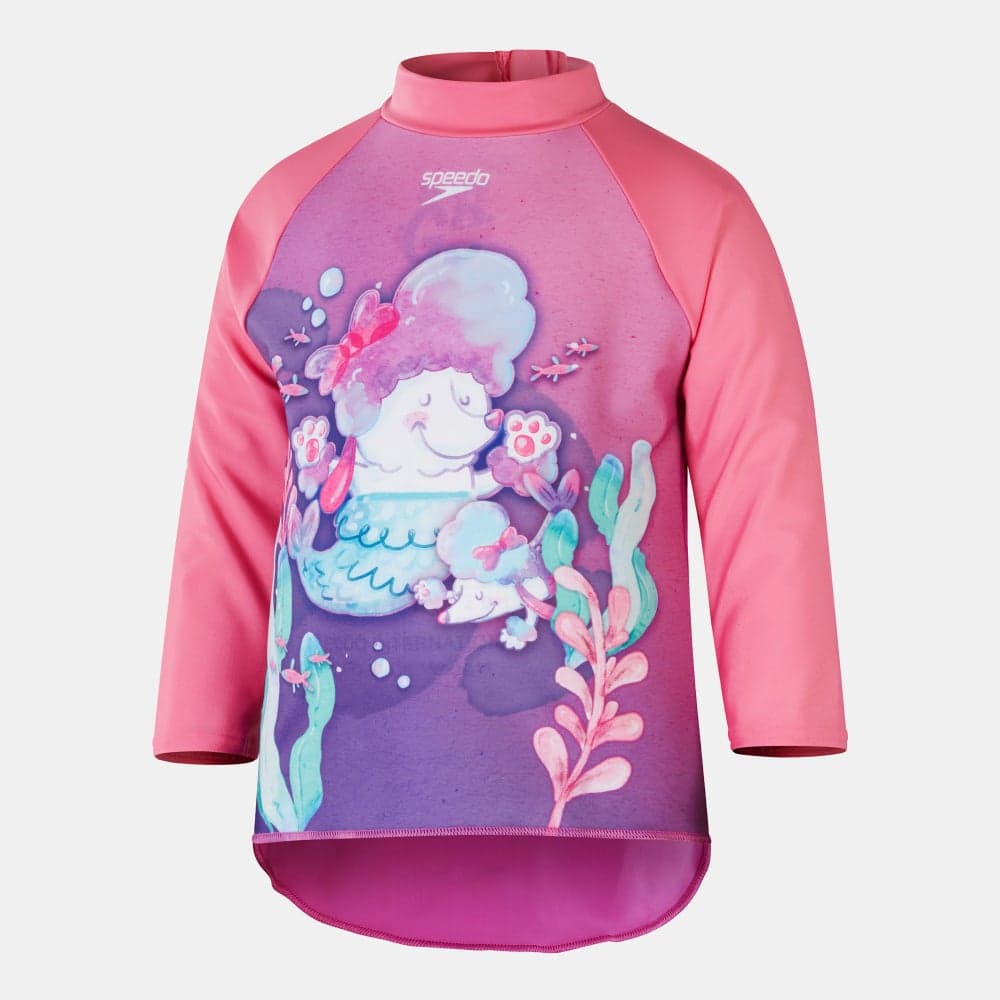 Kids' Digital Long Sleeve Swim Rashguard - Image 1
