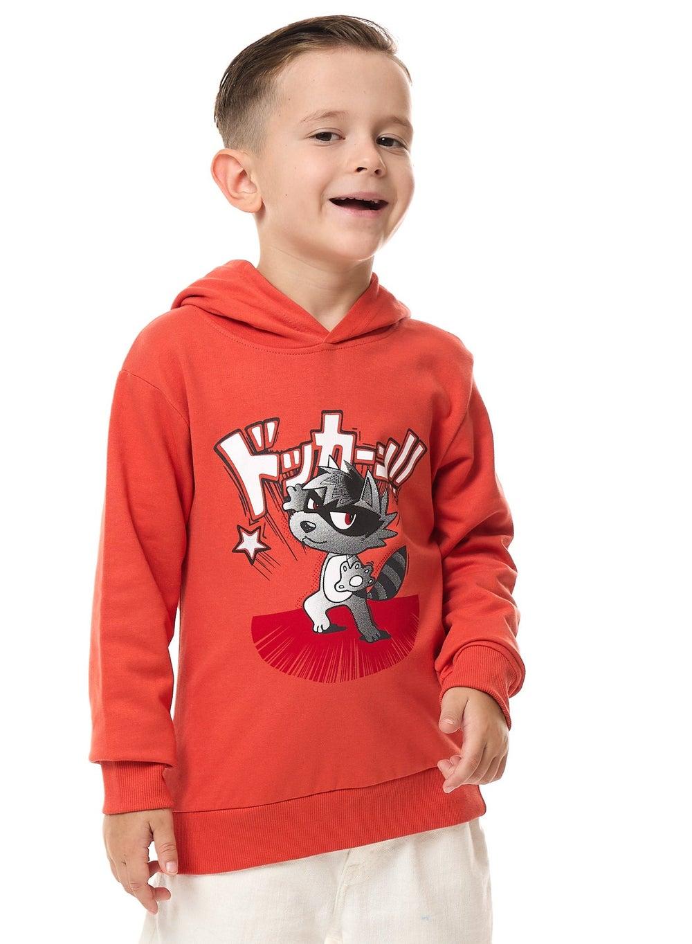 Boys' Cute Character Graphic Hoodie - Image 1