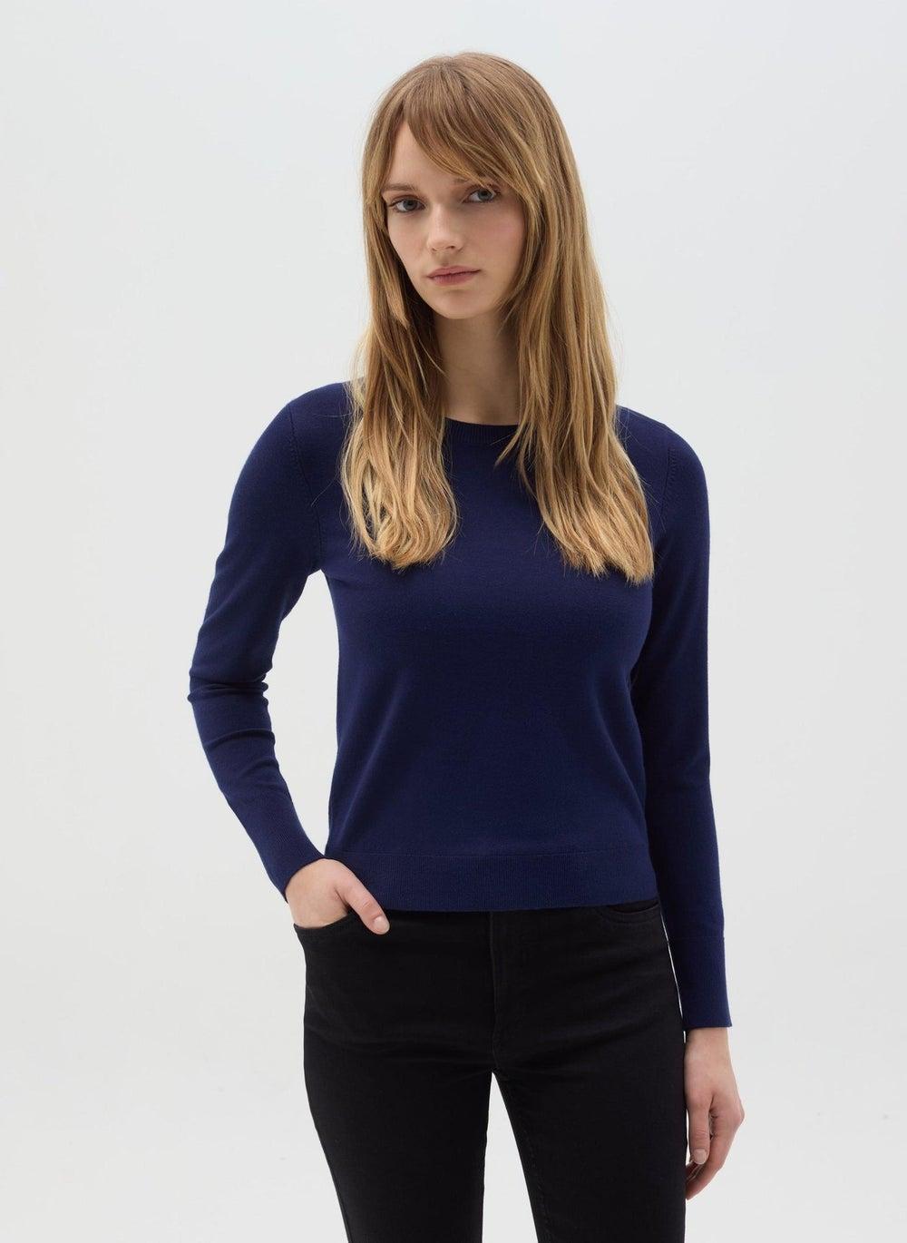 Women’s Slim Fit Round Neck Long Sleeve Top - Image 1