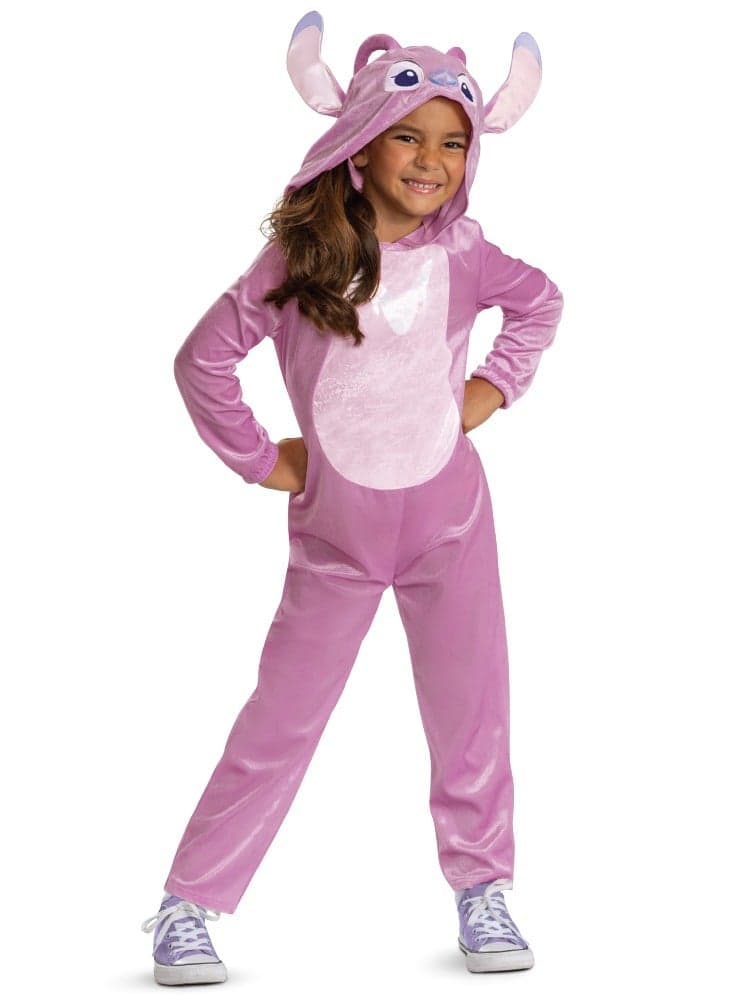 Disney Angel Classic Girls Costume with Character Hood - Image 1