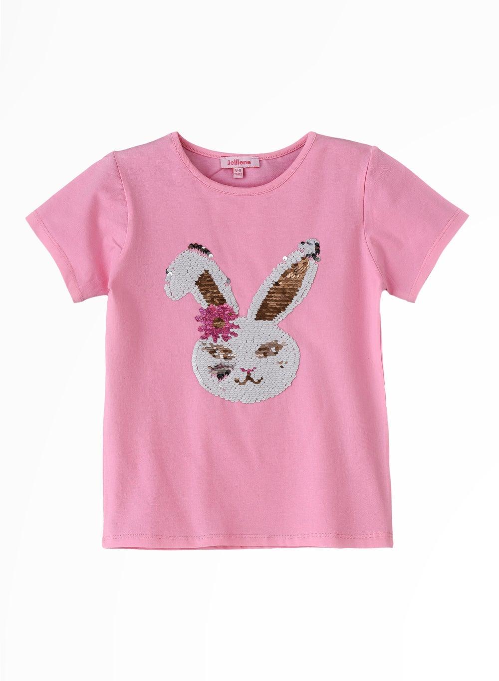 Sunshine Squad Girls Cotton Tee Xtngsp2402 Pink - Image 1