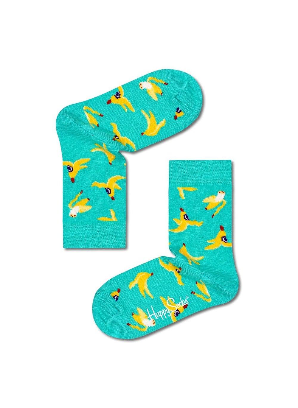 Kids Banana Break Printed Cotton Sock - Image 1