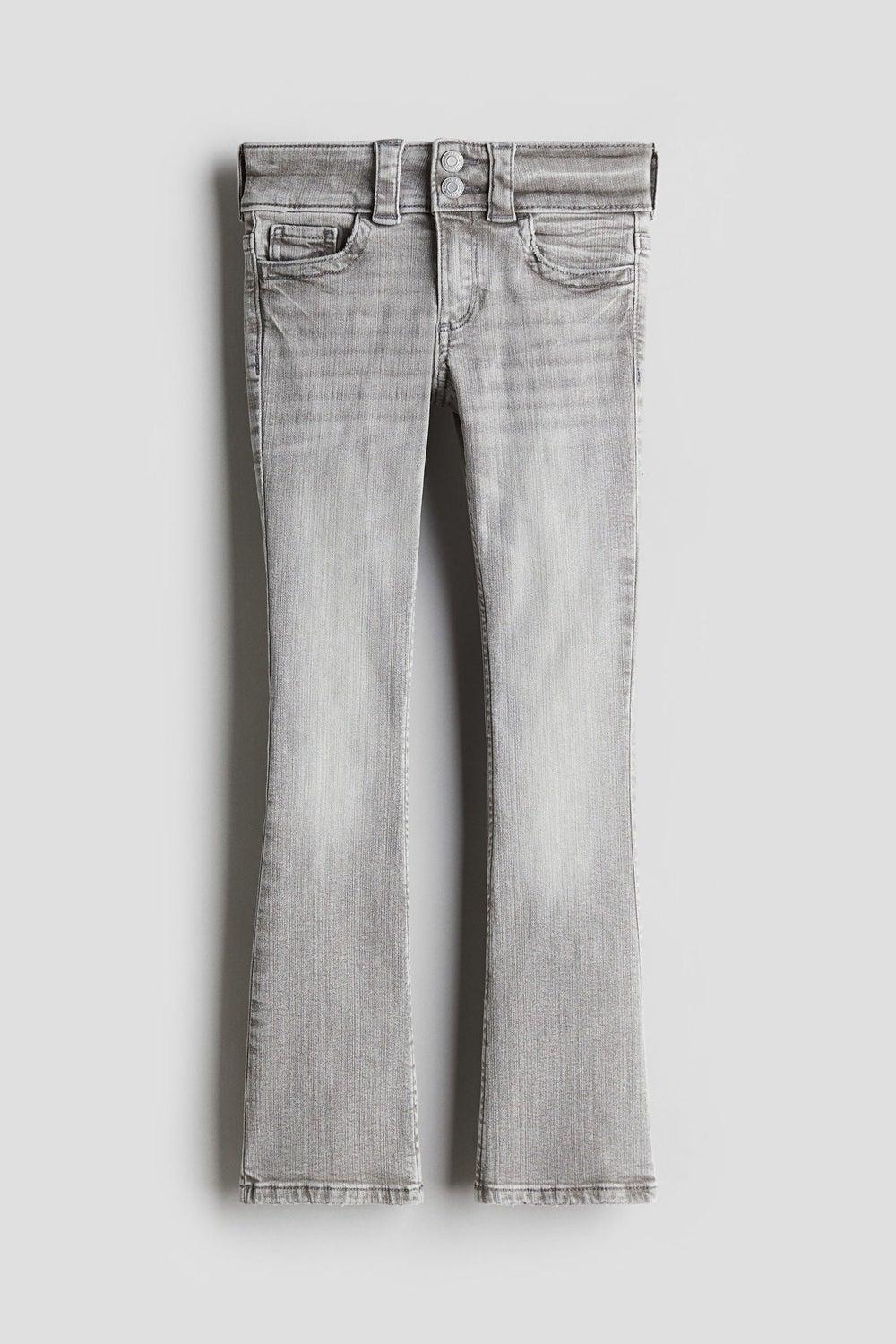 Boys Grey Bootcut Low Waist Stretch Jeans - Image 1
