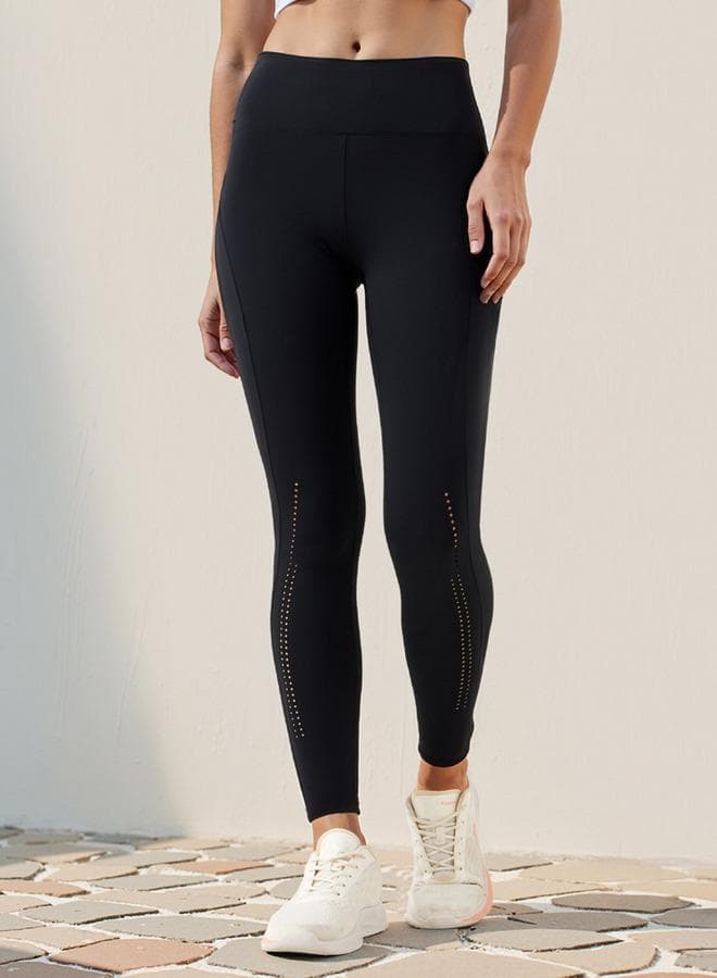 Kappa Black Logo High-Rise Skinny Leggings - Image 1