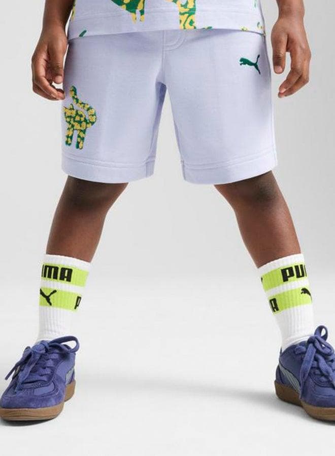 PUMA Kids Cats Club Relaxed Graphic Shorts - Image 1