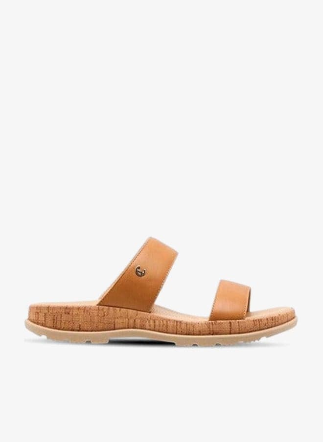 490272 L8Brown Elegant Slip-On Flat Sandals - Image 1