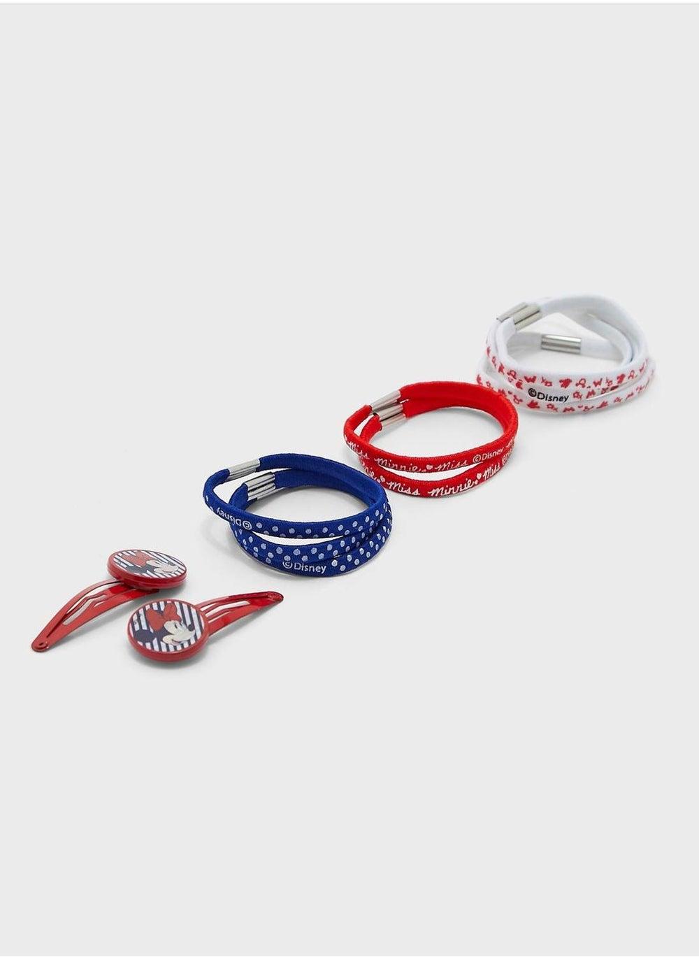 Kids Ariel Little Mermaid Hair Ties & Clips Set - Image 1