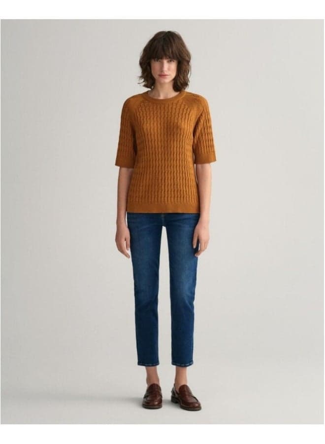 Gant Slim Fit Cropped Indigo Stretch Jeans - Image 1