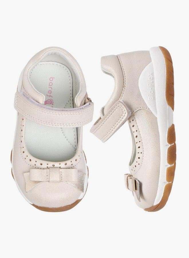 Girls Beige Bow Mary Jane Shoes B2329405 - Image 1