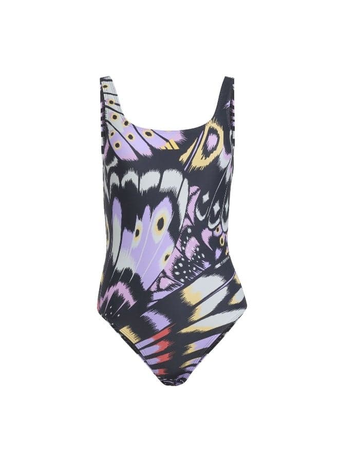 adidas x FARM Rio Butterfly U-Back Swimsuit - Image 1