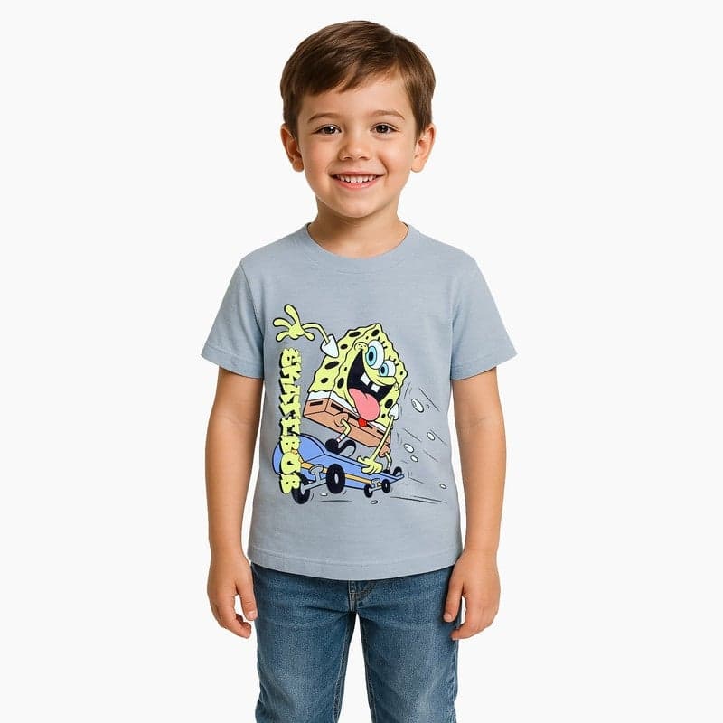 Nickelodeon Skate Bob Boys Short Sleeve T-Shirt - Image 1