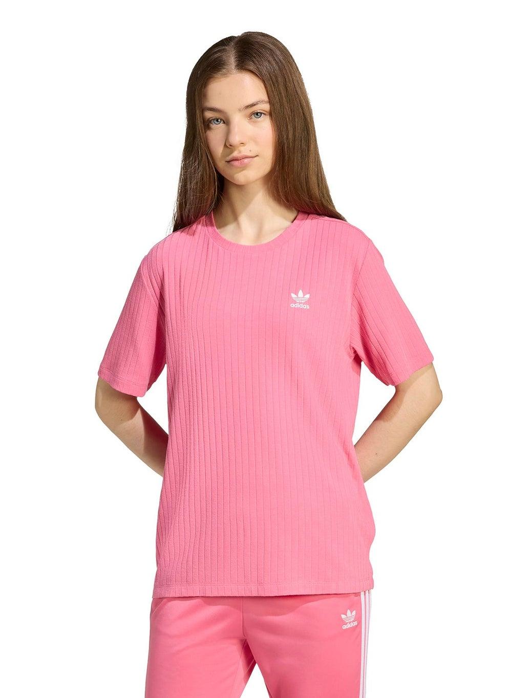 Youth Wide Ribbed Logo T-Shirt Jx5180 - Image 1