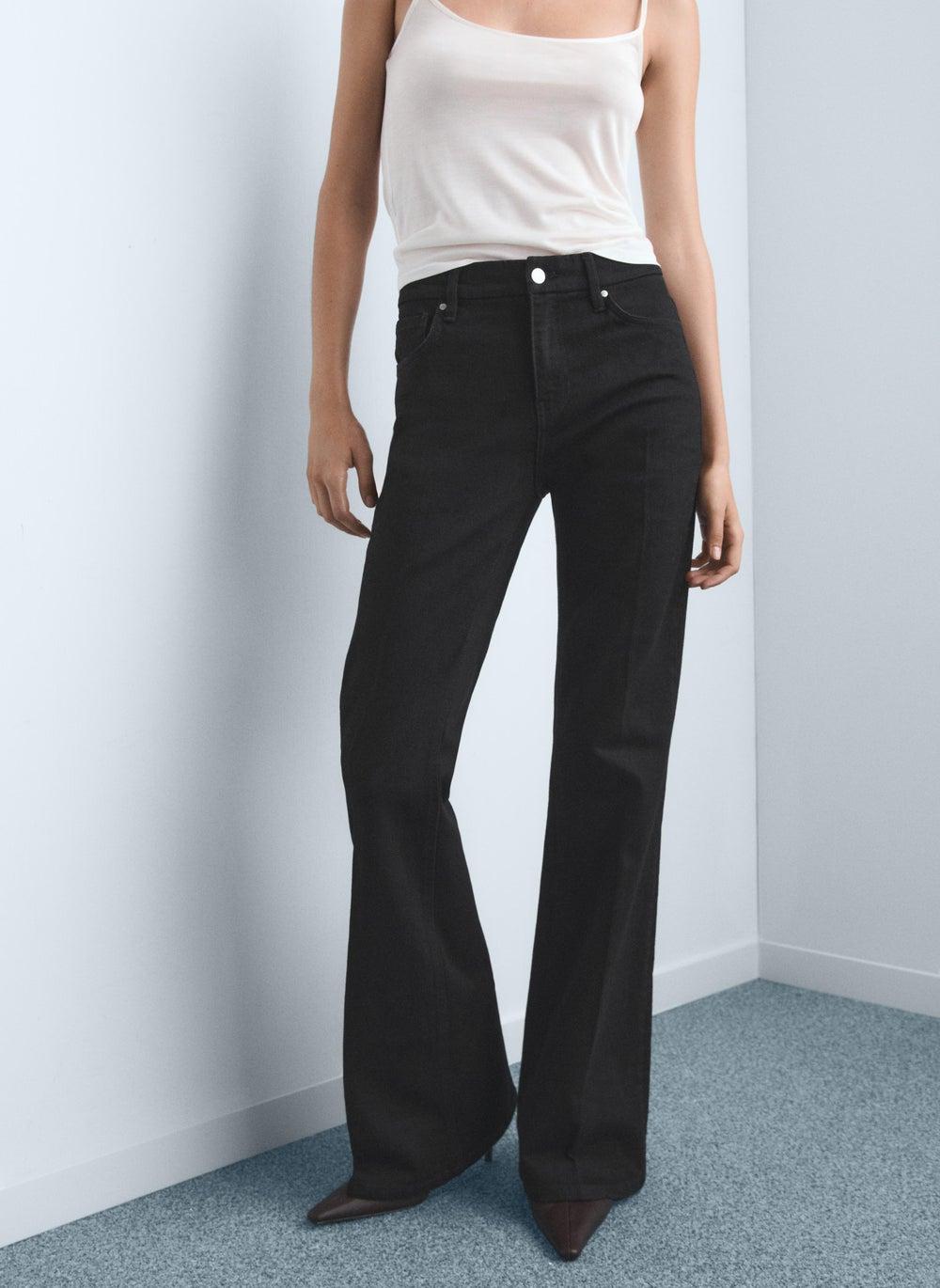 Violet High-Rise Flared Wide-Leg Jeans 17015807 - Image 1