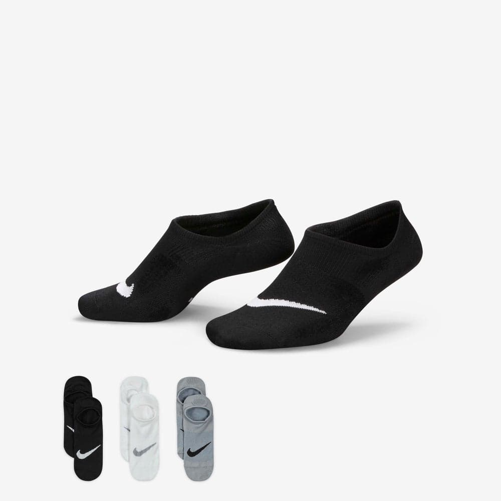 Women’s Lightweight Training Socks 3-Pack Black Dri-FIT - Image 1