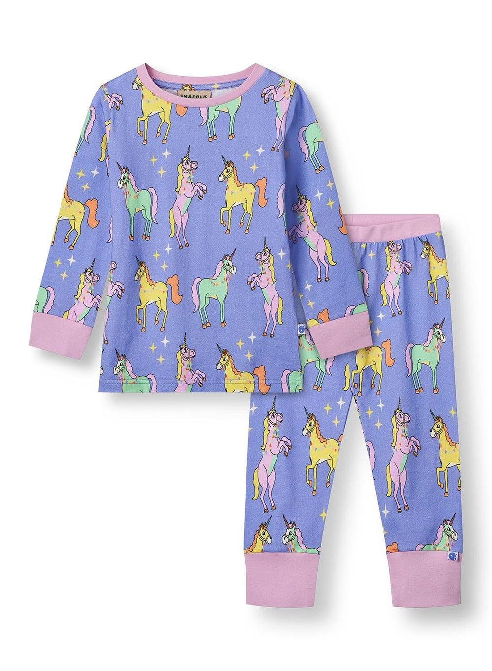 Unicorn Print Organic Cotton Nightwear Set - Image 1