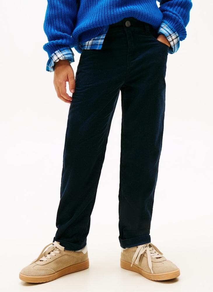Boys Corduroy Skater Pants in Classic Blue - Image 1