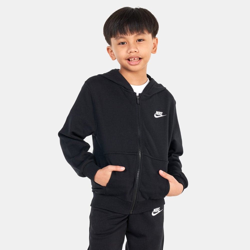 Kids' Sportswear Full Zip Hoodie Black - Image 1